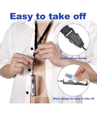 Adjustable Peritoneal Dialysis Catheter Holder for Baxter - Shower Protection & Easy Removal (Black) | Premium PD Accessories - Buy Online on GoSupps.com