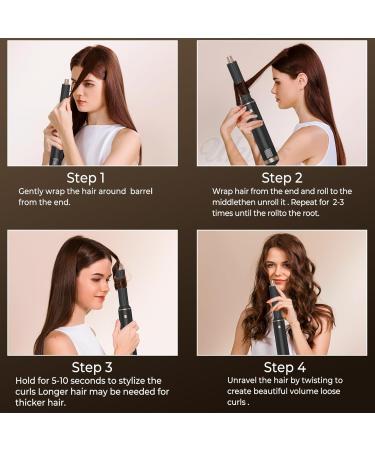 5 in 1 Blow Dryer Brush - Upgraded Hair Straightener & Curling Brush for Smooth Voluminous Hair | International Shipping - Buy Online on GoSupps.com