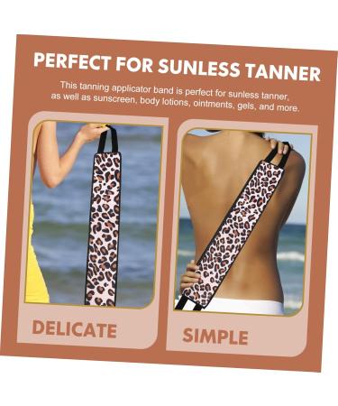 Angoily Leopard Pull Back Self Tanning Back Applicator Back Self Tanner Back Tanner Lotion Suncreen Applicator Tan Mitt Applicator for Back Lotion for Face Body Lotion To Color Fiber - Buy Online on GoSupps.com