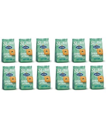 Riso Scotti Riso Scotti Si with Lactose-Free Rice Rustic Biscuit Lot de 12 biscuits rustiques avec riz sans lactose 350 g