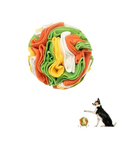 Sniffed ball for dogs sniffing car sniffing toys interactive dog toys intelligence toys washable feed mat smell training stress relief for small medium-sized dogs pet 20cm colourful-2-20cm