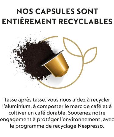  Nespresso Nespresso Original 100 Volluto Decaffeinato Decaffeinated Coffee Capsules Intensity 4 For Espresso (10 packs of 10) - Buy Online on GoSupps.com