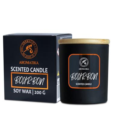 Scented Candle Bourbon 200g - Home Scented Candle - Aromatherapy Candle - Relax Scent - Air Freshener - Soy Wax Candle - Glass Candle Gift - Idea for Mother's Day - Birthday - Christmas