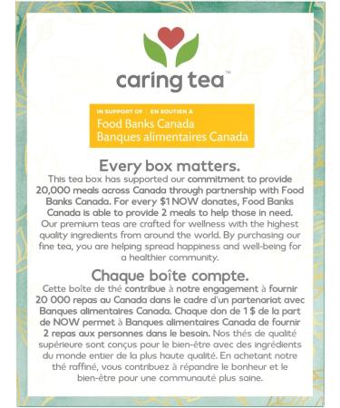 NOW Caring Tea Organic Peppermint Tea Caffeine-Free 24 Count - Buy Online on GoSupps.com