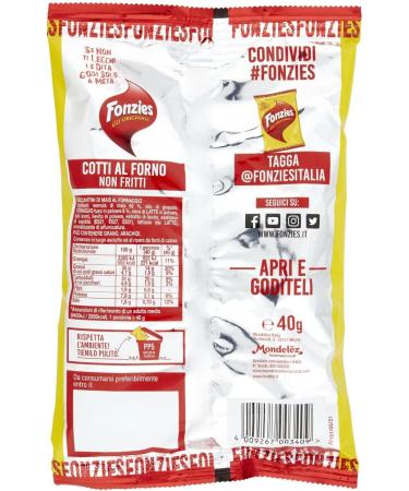  Fonzies Pack of 20 corn molds with cheese (40g) - Buy Online on GoSupps.com