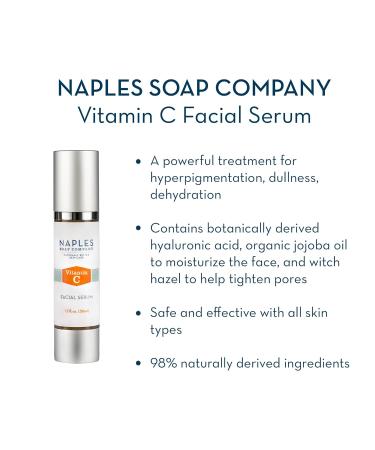 Naples Soap Company Vitamin C Radiant Skin Face Care Kit Vegan Gluten-Free Paraben-Free Skincare with Face Wash Serum & Moisturizer - Buy Online on GoSupps.com