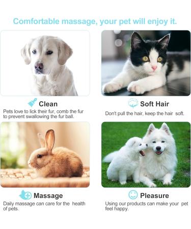Pleasantsong Dog & Cat Grooming Brush with Self Cleaning Button - For Short/Long Hair, Removes Undercoat, Loose Fur & Dirt - Buy Online on GoSupps.com