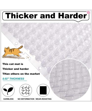 20 Pcs Clear Cat Scat Mat with Spikes | Cat Repellent for Furniture & Plants | Indoor Outdoor Cat Deterrent 16 x 13 Inches - Buy Online on GoSupps.com
