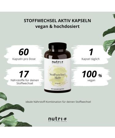 Metabolism Active Formula - 60 Capsules | Natural Metabolic Support from Nutritionists | No Additives International Shipping - Buy Online on GoSupps.com