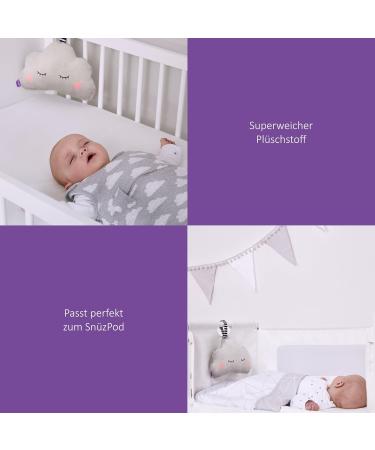Sn z Dream Cloud Sleep Aid for Babies | Plush Mobile with White Noise 4 Calming Sounds & Night Light Pink & White - Buy Online on GoSupps.com