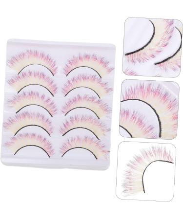 Angoily 5 Pairs Colored False Eyelashes Dramatic False Eyelashes False Eyelashes Natural Rainbow False Lashes Upper Lower False Eyelashes Extensions Make up Imitation Extend - Buy Online on GoSupps.com
