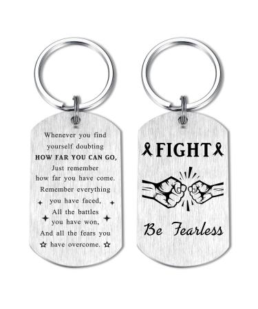 SOUSYOKYO Cancer Survivor Gifts for Women Men Cancer Patient Keychain Hospice Gifts for Patients Hospital Comforting Gift for Patients Overcome Anxiety