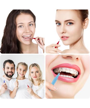 Annhua Interdental Brushes Set - 100 Pieces Tooth Cleaning Tool with Storage Box | Multi-Color Options for Dental Care - Buy Online on GoSupps.com