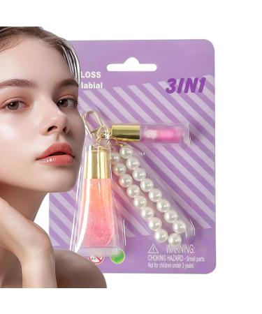 WJnflQN Waterproof Lip Tint Moisturizing Lip Gloss Keychain Lightweight Liquid Lip Makeup High Pigmentation