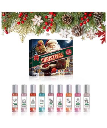 Pheromone Perfume Collection for Women Enhanced Scents Perfume Set Romantic Flowers Scents Roll On Perfume Long Lasting Women's Perfume (Christmas gift box/9pc)