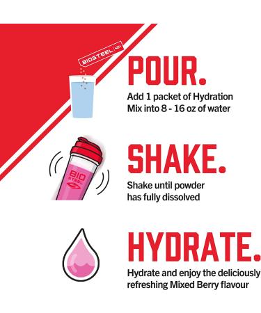 Biosteel Electrolyte Drink Mix - Berry Flavor - 1 Pack (12 Count) - Buy Online on GoSupps.com