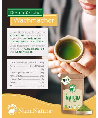 Buy Premium Culinary Matcha Powder Bio 100g | 100% Natural Japanese Green Tea | Organic Quality | No Additives | Packed in Germany - Buy Online on GoSupps.com
