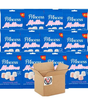 12 x Mallows Pink & White Marshmallows 150g - Soft Pink & White Marshmallows - Buy Online on GoSupps.com