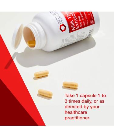 Protocol Milk Thistle Extract 300mg - Natural Botanical Liver Support - 90 Veg Caps - Buy Online on GoSupps.com