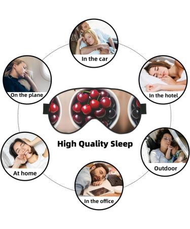 SSIMOO Fresh Cherry Sleep Mask - Adjustable Breathable & Fashionable Eye Mask for Comfortable Sleep - International Shipping Available - Buy Online on GoSupps.com