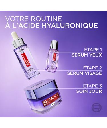 L'Or al Paris - Routine Set 2 Anti-Aging & Anti-Wrinkle Products - Plumping Serum + Volumizing Day Cream - Enriched with Hyaluronic Acid - For All Skin Types - Revitalift Filler - Buy Online on GoSupps.com