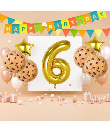 Chocolate Chip Cookie Party Decorations 7pcs Cookies Birthday Number Foil Balloon for Milk and Cookies 8th Birthday Party Supplies (8th) - Buy Online on GoSupps.com