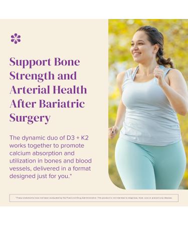 BariMelts Vitamin D3 K2-90 Fast-Dissolving Tablets (3-Month Supply) - Bariatric Vitamins for Women with Vitamin D3 5000 IU and K2 as MK-7 Natural Apple Flavor - Buy Online on GoSupps.com
