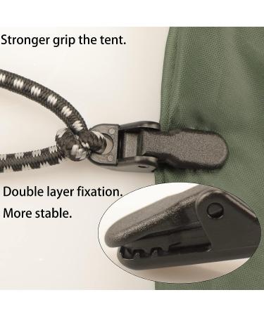 Feggizuli 70PCS Awning Tarp Clips | Camping Plastic Tent Clamps for Outdoor Tarpaulins - Buy Online on GoSupps.com