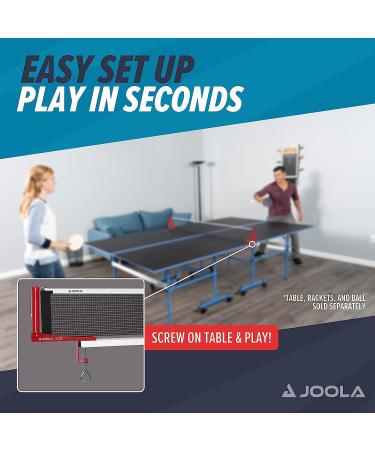 JOOLA Club Competition Table Tennis Net & Post Set - Portable 72 Regulation Size Ping Pong Screw On Clamp Net - Buy Online on GoSupps.com