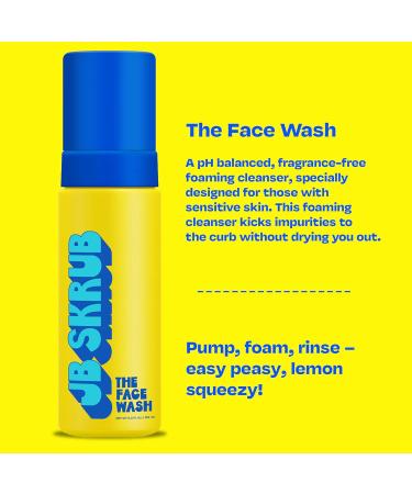 JB SKRUB Face Pads and Face Wash for Sensitive Skin - Acne Cleanser and Acne Pads with Aloe and Chia for Teen Boys Tweens and Kids - Grease-Free Freshness - Buy Online on GoSupps.com