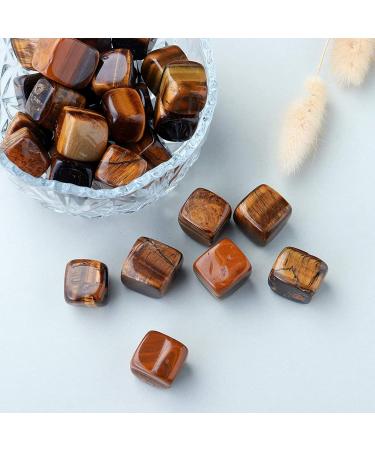 1lb Natural Crystal Tumbled Stones Polished Cube Crytsal QuartzCrystal Gemstone for Yoga Witchcraft Balancing Crystal Mixed (Color : Tiger'seye) - Buy Online on GoSupps.com