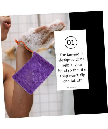 Healeved 32 Pcs Soap Bag Foaming Net Bath Scrubber Towel Bath Loofah Soap Foaming Bag African Soap Nylon - Buy Online on GoSupps.com