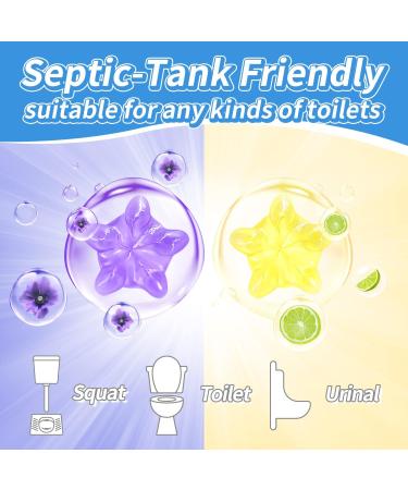 NATRUTH Toilet Cleaning Gel 4PCS Lavender Lemon Scent, 36 Doses - Keep Toilet Bowls, Basins, and Sinks Clean with Long-lasting Fragrance - Buy Online on GoSupps.com