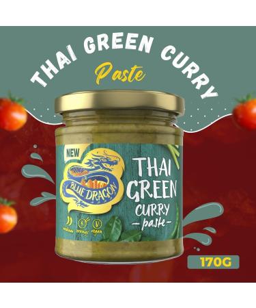 Blue Dragon Curry Paste Pick N Mix - Choose From Jar with 3 Flavours | Quick & Easy Thai-Green Thai-Red and Katsu Delicious Japanese-Curry | Create Restaurant Style-Curry at Home Pack of 2 x 170g - Buy Online on GoSupps.com