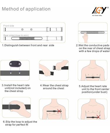 Rich Green Valley Chest Strap Fits for Mz-Switch  Heart Rate Monitor Adjustable Replacement Chest Strap (Not for MYZONE MZ-3 & MZ-1) Black Large 1 - Buy Online on GoSupps.com