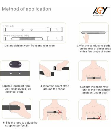 Replacement Chest Strap for Heart Rate Monitor - Navy Blue S | International Shipping Available - Buy Online on GoSupps.com