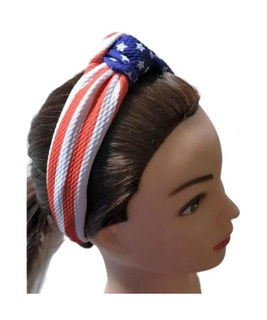 J&J Boutiques Knotted July 4th Headband for Girls and Women - One Size Fits All - Buy Online on GoSupps.com