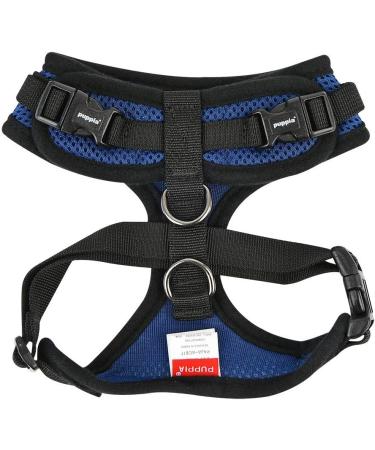 Puppia Ritefit Dog Harness for Small to Medium Dogs - Adjustable Soft & Multi-Use - Royal Blue - Perfect for Puppies - Buy Online on GoSupps.com