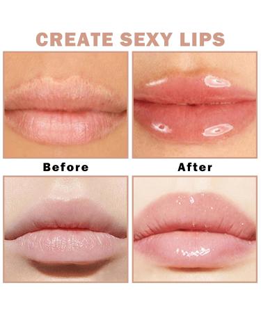 Buy Natural Lip Plumper Gloss - Hydrating & Soothes Fine Lines for Fuller Bigger Lips | International Shipping Available - Buy Online on GoSupps.com