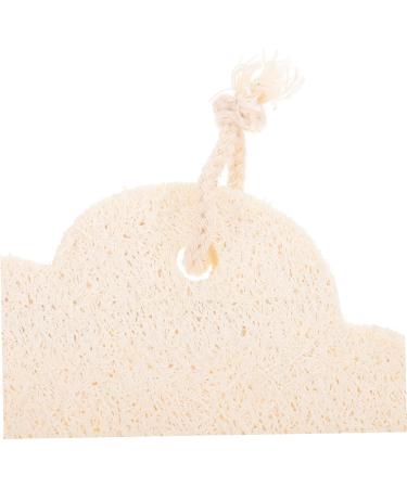 5PCS Flower Shaped Loofah Sponge Set - Soft Cotton Bath Scrubber for Men | Light Yellow | International Shipping - Buy Online on GoSupps.com