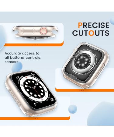 2 Pack Goton Clear Soft TPU Bumper Case for Apple Watch 40mm SE/Series 6/5/4 - Shockproof Edge Cover Protector - No Screen Protector Included - Buy Online on GoSupps.com