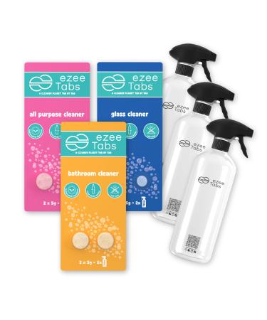 EzeeTabs Pack of 9 cleaners (6 cleaners + 3 bottles)