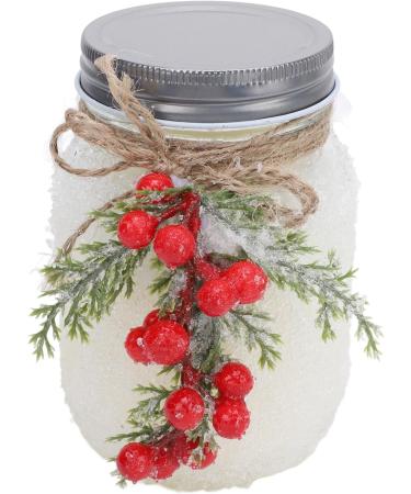 Handmade Frosting Covered Jar Candle - 18oz Soy Wax | Warm Ambiance & 10 Hours Burn Time | Perfect for Xmas Decoration - Buy Online on GoSupps.com