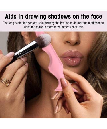 Reusable Eyeliner Stencils Silicone Beauty Ruler 5 In 1 Eyeliner Stencil Multi Purpose Silicone Eyebrow Pencil Stencil Winged Tip Eyeliner Aid for Makeup Cosmetic Pink - Buy Online on GoSupps.com