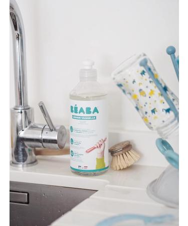 B aba Natural Baby Bottle & Dishwashing Detergent - 100% Biodegradable Perfume-Free 2x500ml Pack - Safe for Babies - Buy Online on GoSupps.com