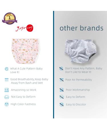 Girls' Plastic Underwear Covers 3T-4T | Pack of 4 Diaper Cover Training Pants | Rubber Pants for Toddlers and Babies - Buy Online on GoSupps.com