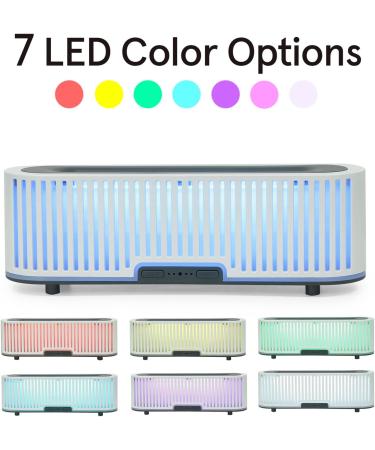 Colorful Flame Diffuser - 200ml Essential Oil Aromatherapy Humidifier with 2 Mist Modes 4 Timers & Auto Off - 7 Flame Colors for Home - US Plug - Buy Online on GoSupps.com