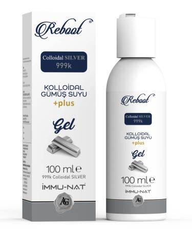 Reboot Topical First Aid Wound Gel, 35PPM Colloidal Silver Maximum Strength Fast Pain and Itch Relief for Burn, Cuts, Scars, Homeopathic Care, Safe for Pets & Kids (3.40oz)