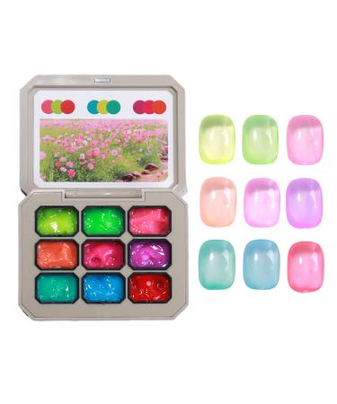 9-Color Gel Nail Art Kit for Beginners | Natural Solid Sculpting Supplies Kitt Glue Women's Compensators Friends Home Friends Travel East
