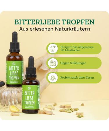 Bitter-Liebe Original Bitter Fabrics 50ml - High-Dose Bitter Drops by Hildegard von Bingen - Made in Germany - Shop Internationally! - Buy Online on GoSupps.com